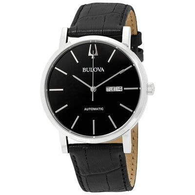 Bulova Classic Automatic Black Dial 96C131 Mens Watch