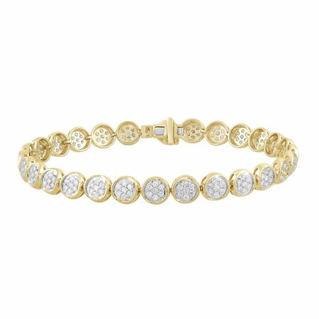 Bracelet With 2Ct Diamonds In 9K Yellow Gold