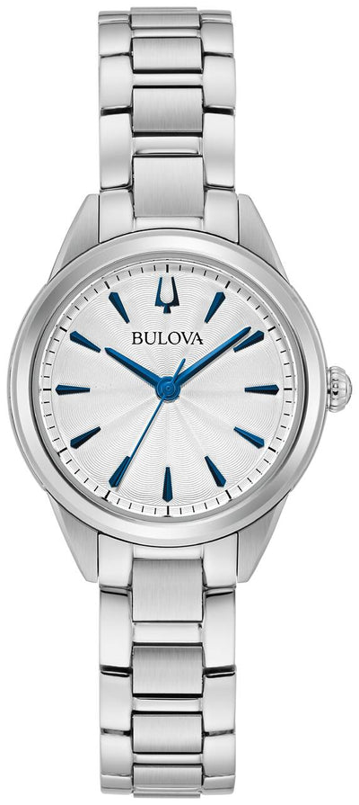 Bulova 经典银色女士手表 96L285