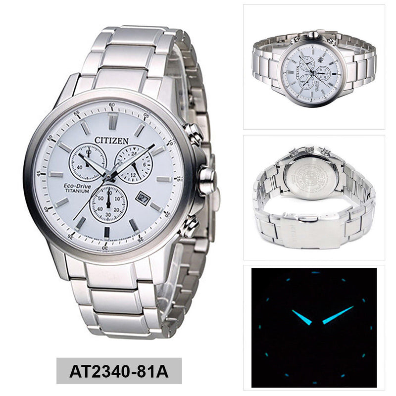 Citizen Eco-Drive Chronograph At2340-81A Mens Watch