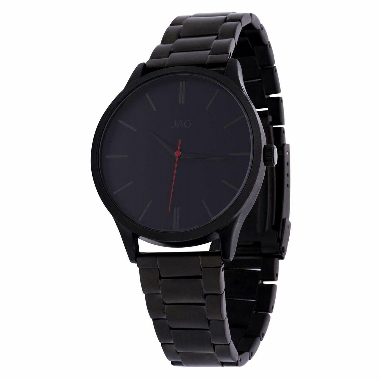 Jag Malcom Black Dial Black Bracelet Mens Watch