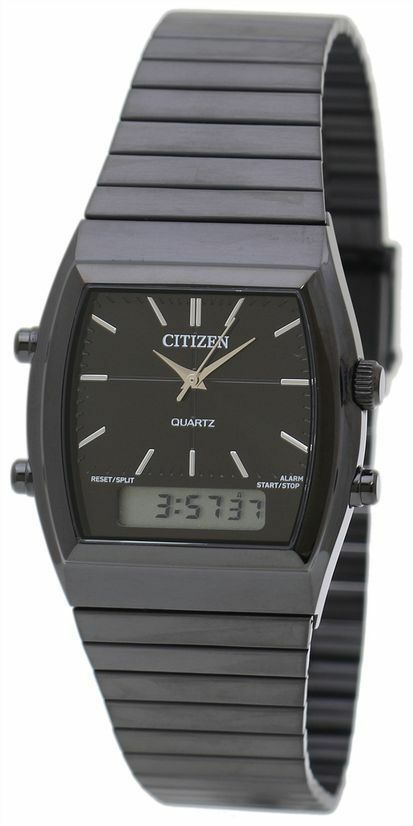 Citizen Quartz Alarm Chronograph Analog Digital Jm0545-58E Mens Watch