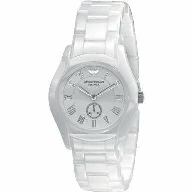 Emporio Armani White Ceramic With White Dial Ar1405 - Womens Watch