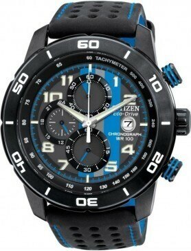 Citizen Eco-Drive Primo Black&Blue Leather Strap Ca0467-03E - Mens Watch