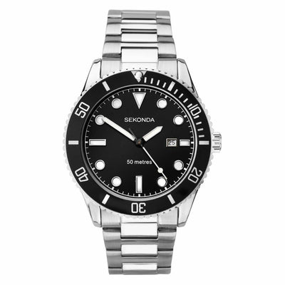 Sekonda silver shop mens watch