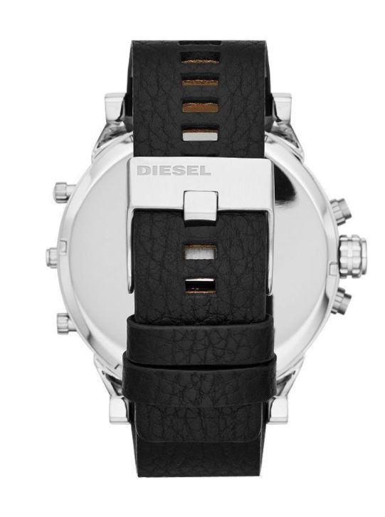 Diesel Mr. Daddy 2.0 Multifunction Black Leather Watch