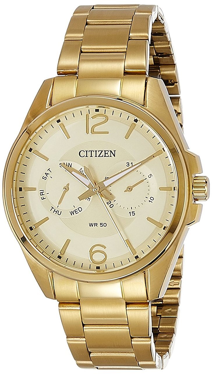 Citizen Analog Gold Dial Mens Watch