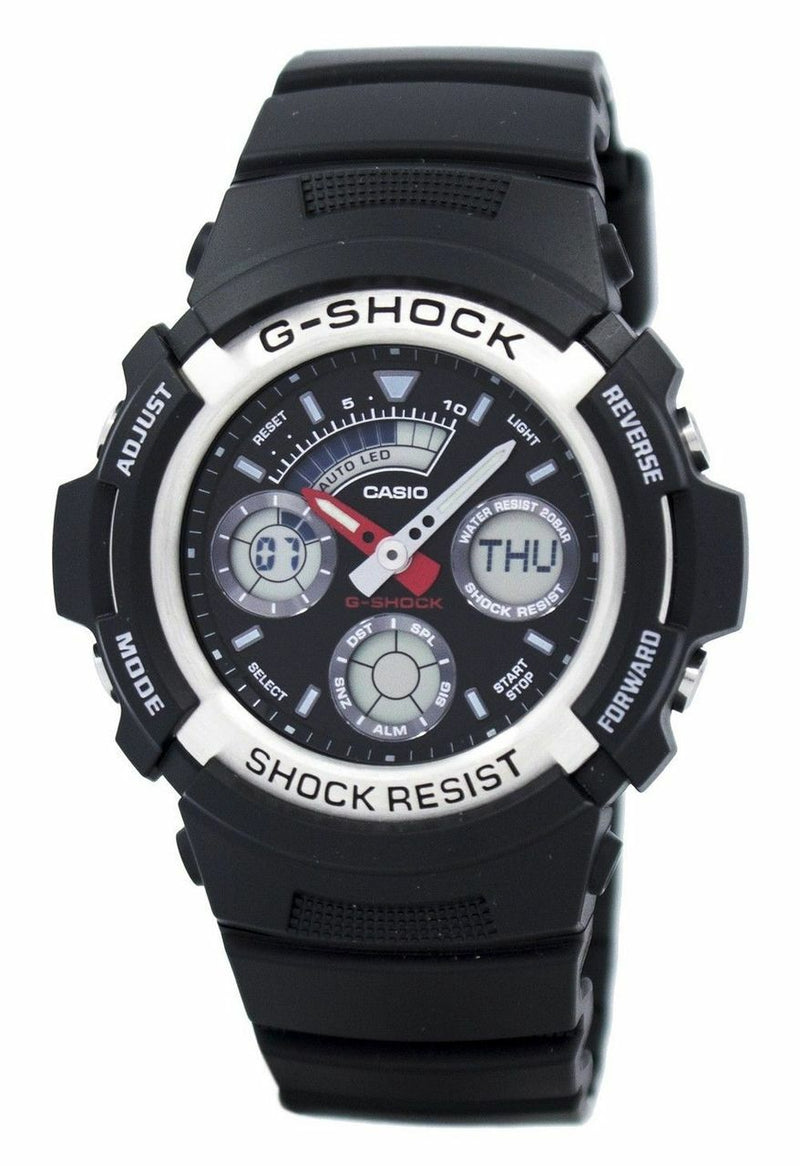 Casio G-Shock Analogue Digital World Time Mens Watch Aw-590-1Adr