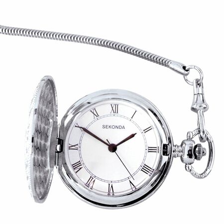 Sekonda Steel Colour Medium Pocket Unisex Watch