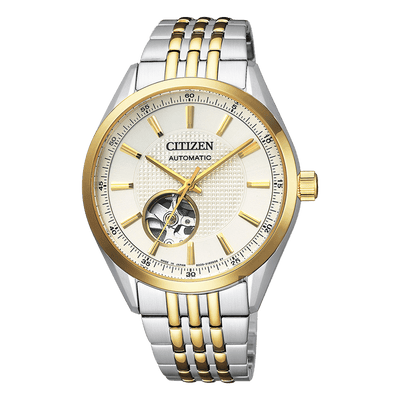 Citizen Stainless Steel Ivory Dial Watch NH9114-81P