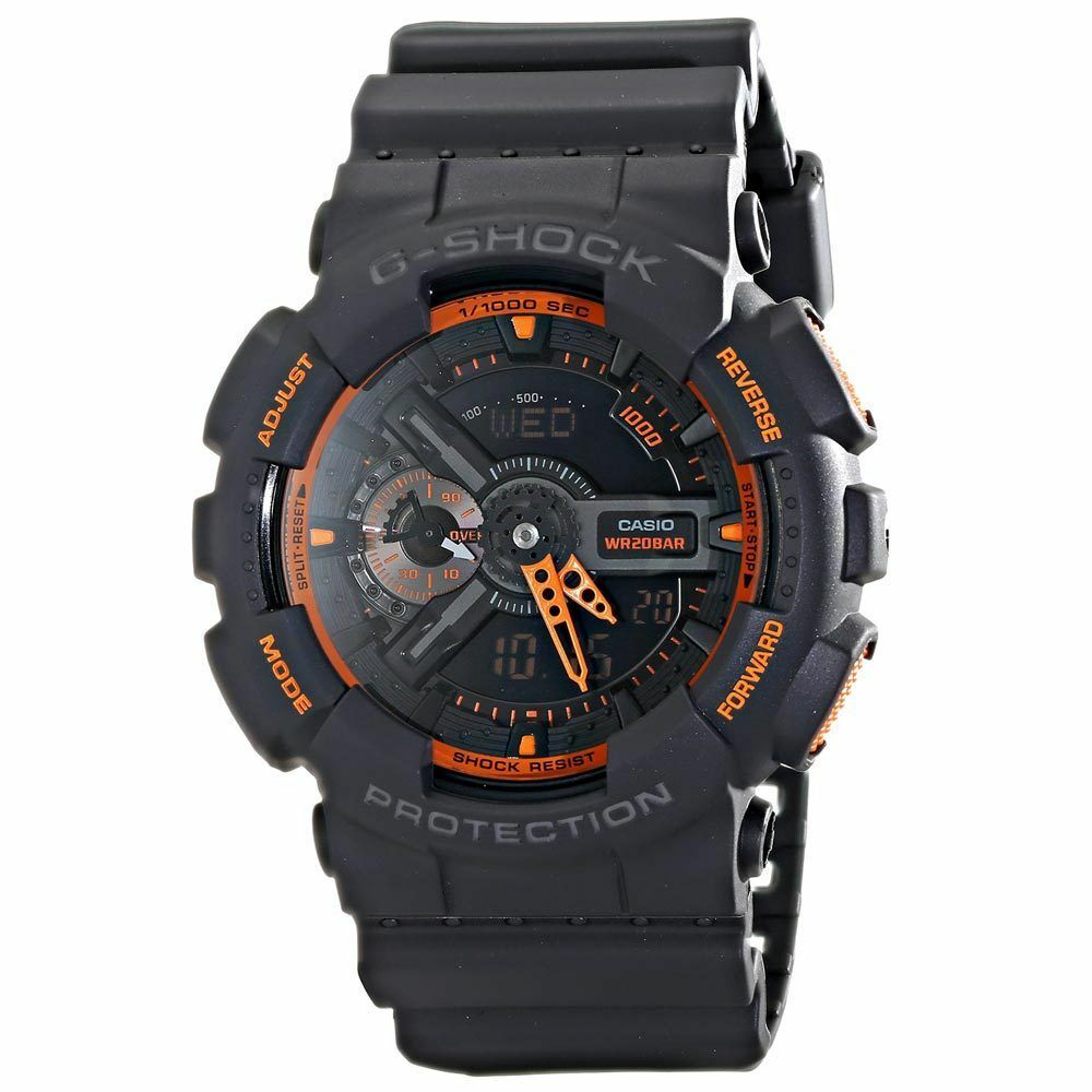 Casio Ga-110Ts-1A4 G-Shock Analog-Digital With Grey Resin Band Mens Watch