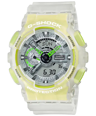 G-Shock 数字模拟透明树脂表带手表 GA110LS-7A