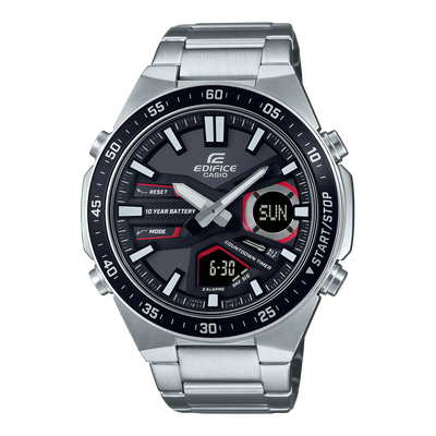 Casio Edifice Analog Digital Black Dial Watch EFVC110D-1A4