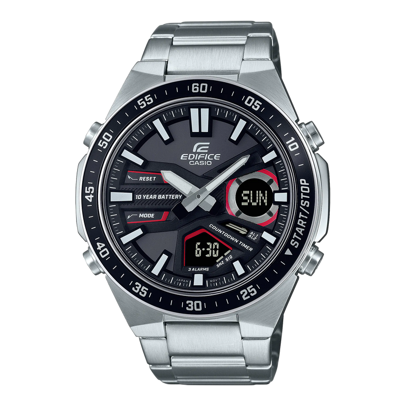 Casio Edifice Analog Digital Black Dial Watch EFVC110D-1A4