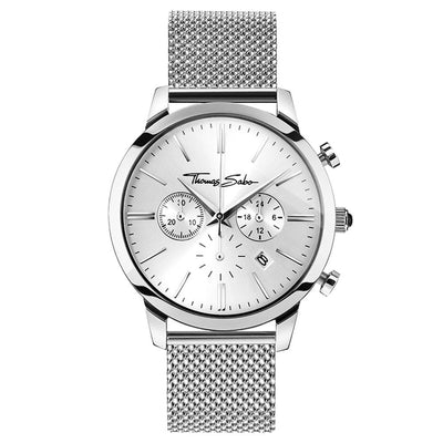 Thomas Sabo Stainless Steel Mesh White Dial Mens Watch