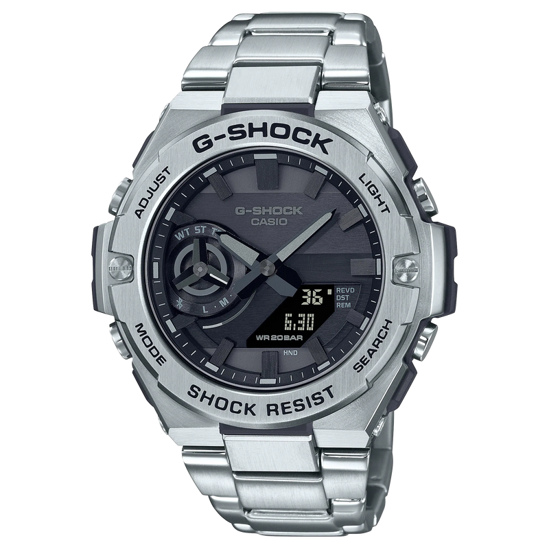 G-Shock G-Steel 太阳能不锈钢表带手表 GSTB500D-1A1