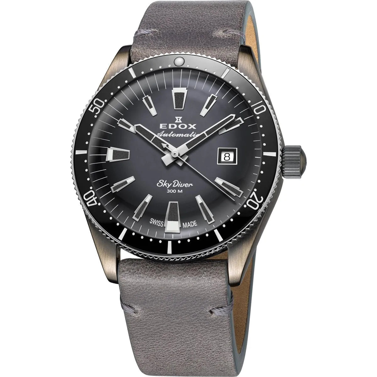 Edox Skydiver Automatic Grey Dial Men's Watch 801263VINGDN