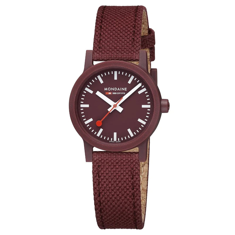 Mondaine Essence Quartz Dark Red Cherry Watch