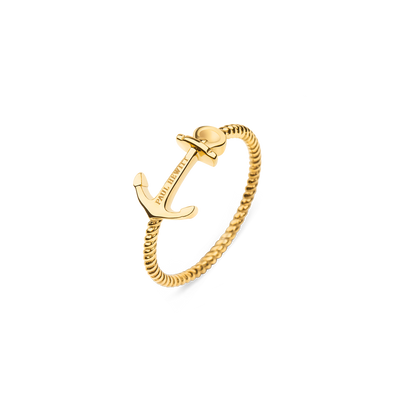 Paul Hewitt Anchor Rope Gold Ring - 54