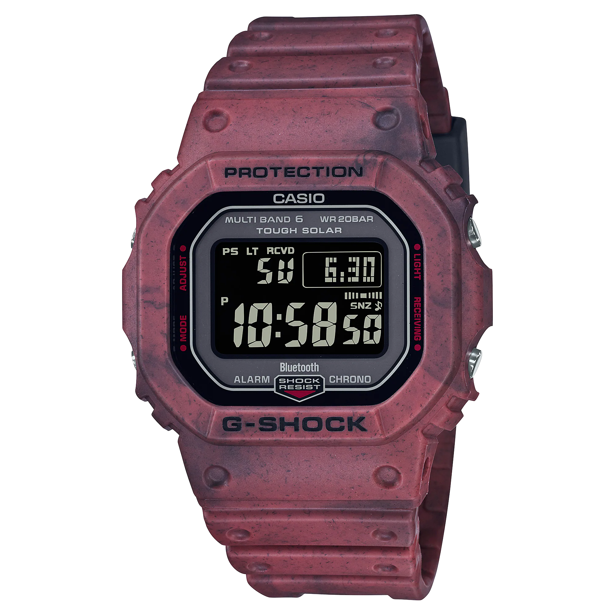 G-Shock Solar Red Resin Band Watch GWB5600SL-4D