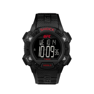Timex UFC Core Shock Digital 45mm Resin Band Watch TW4B27400