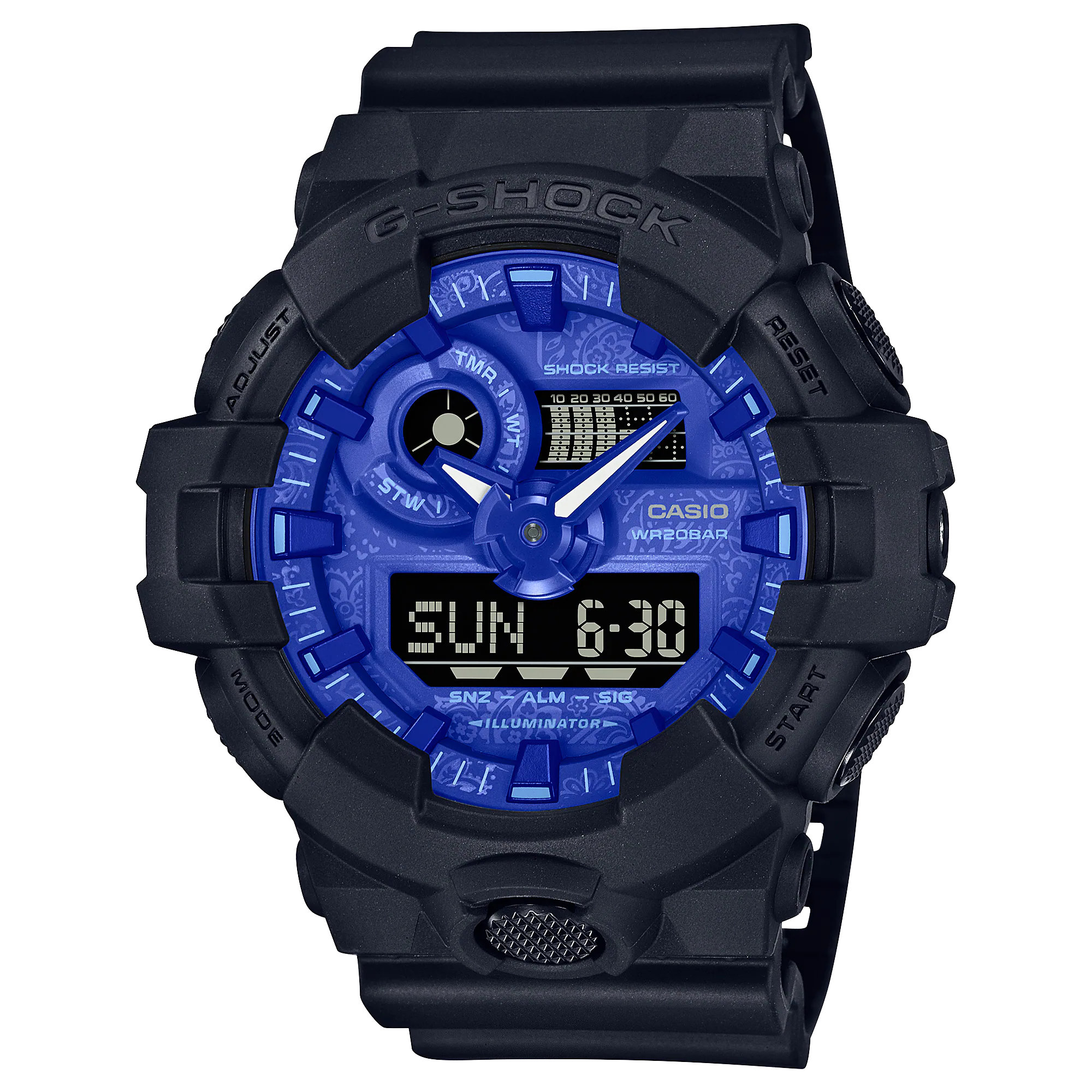 G-Shock Analog Digital Black Resin Band Watch GA700BP-1A