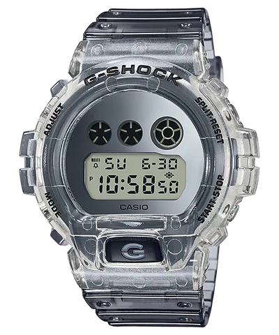 G Shock Digital Skeleton Transparent Band Watch DW6900SK 1D Watch Direct