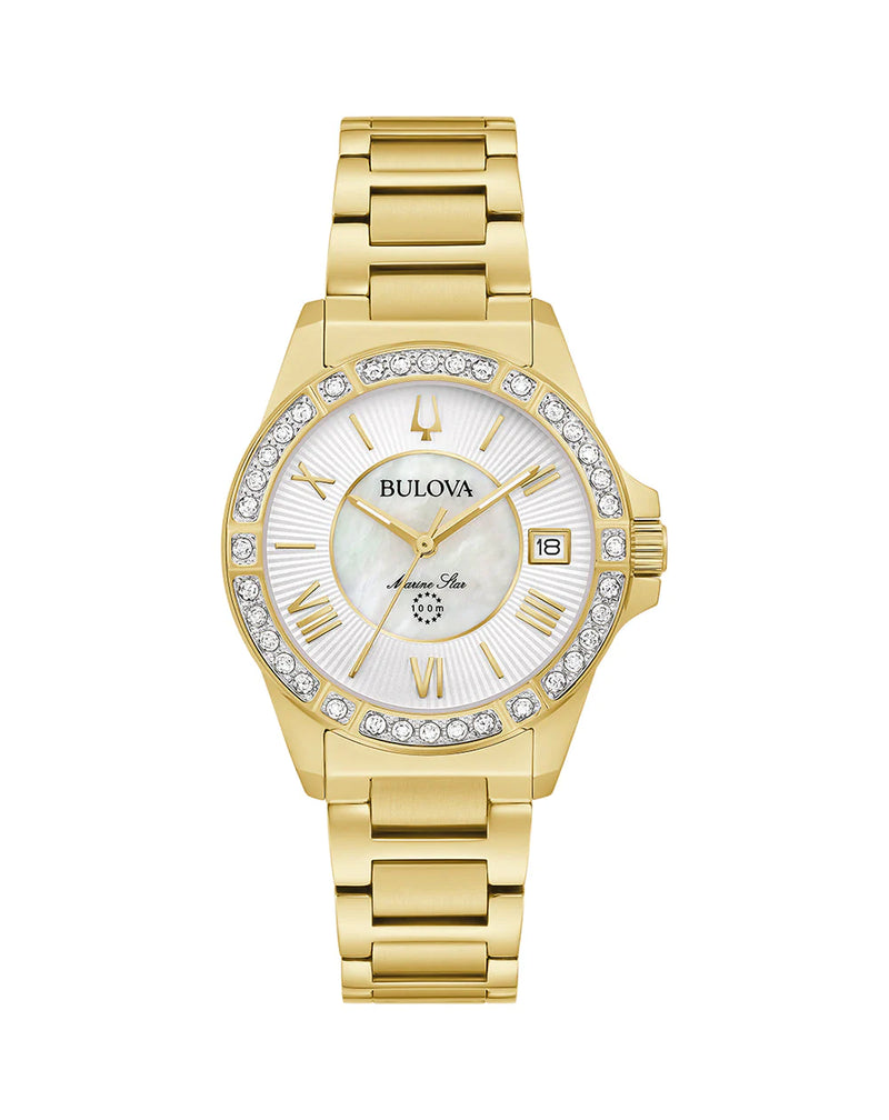 Bulova Marine Star 钻石女式手表 98R294