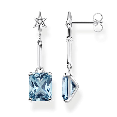 Thomas Sabo Earrings Blue Stone TH2115AQ