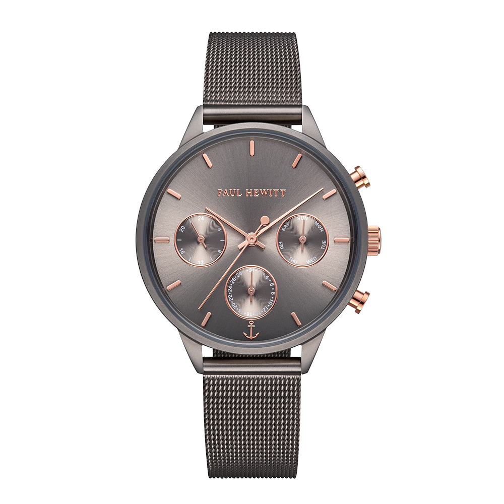 Paul Hewitt Everpulse Grey Metalic Mesh Watch