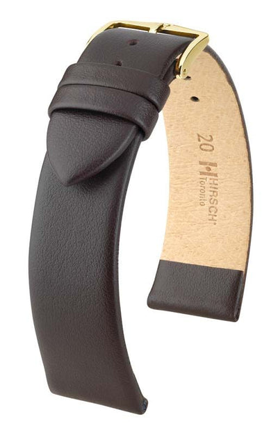 Hirsch Toronto M Flat Brown Leather Band