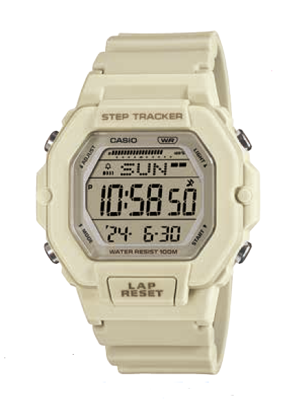 Casio White Resin Band Watch LWS2200H-8A