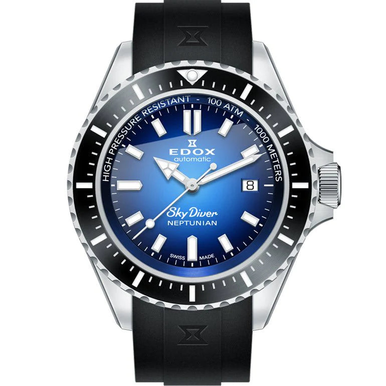 Edox Skydiver Automatic Blue Dial Men's Watch 801203NCABUIDN