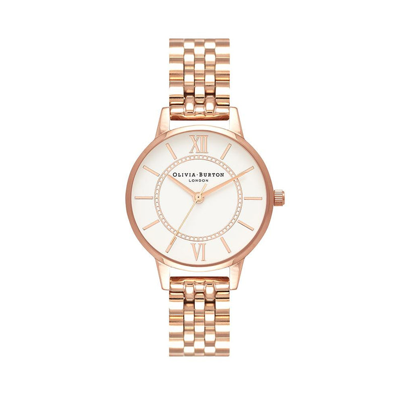 Olivia Burton Wonderland Rose Gold Bracelet Watch - Rose Gold