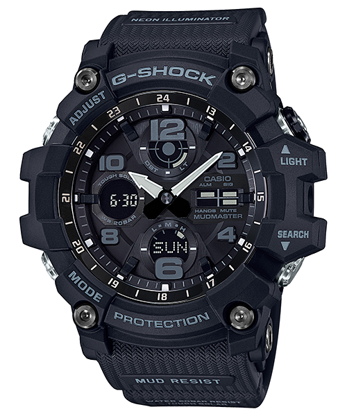 G-Shock Mens Black Solar Mudmaster Watch GSG-100-1A