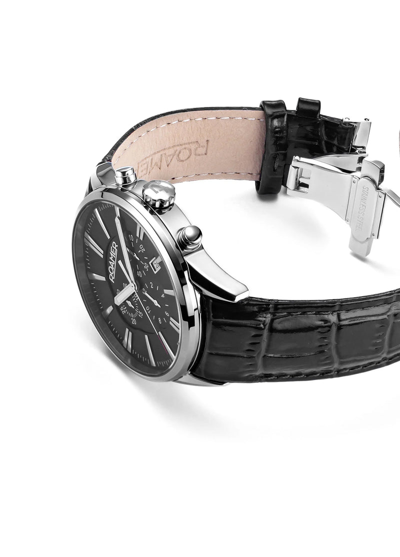 Roamer Superior Chrono Black Watch Watch Direct