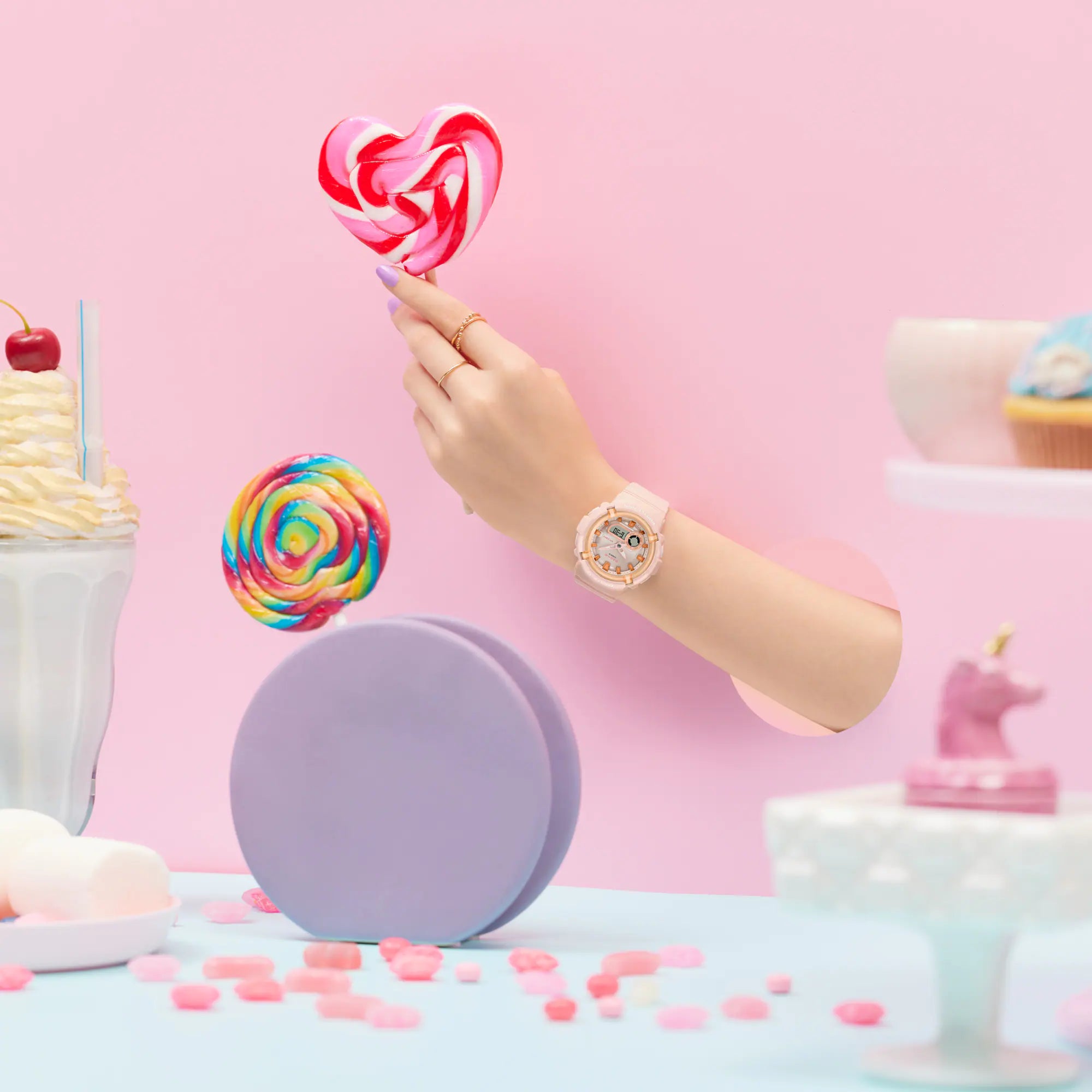 Baby-G Digital Analog Pink Resin Band Watch BGA280SW-4A