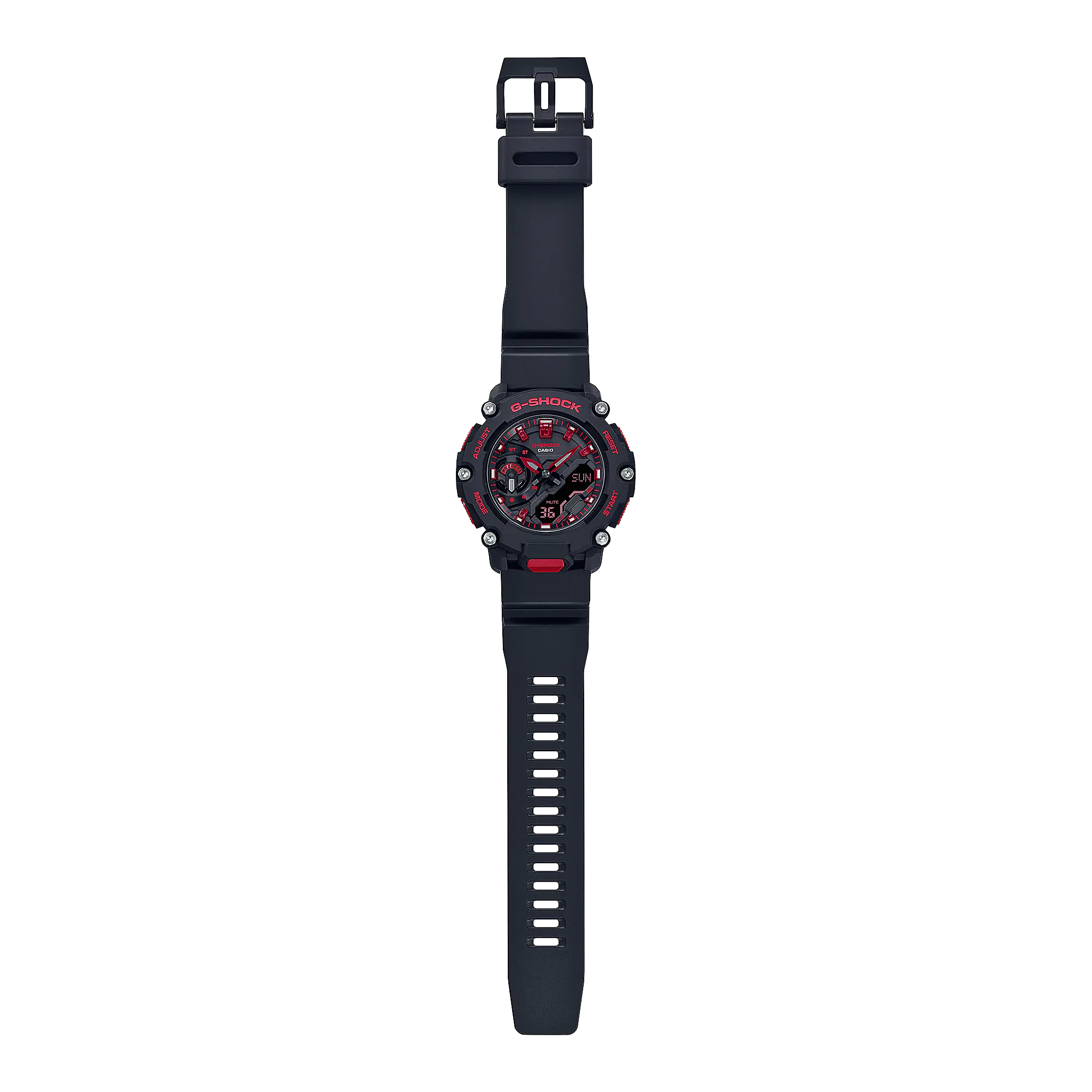 G-Shock Ignite Red Line Black Resin Band Watch GA2200BNR-1A