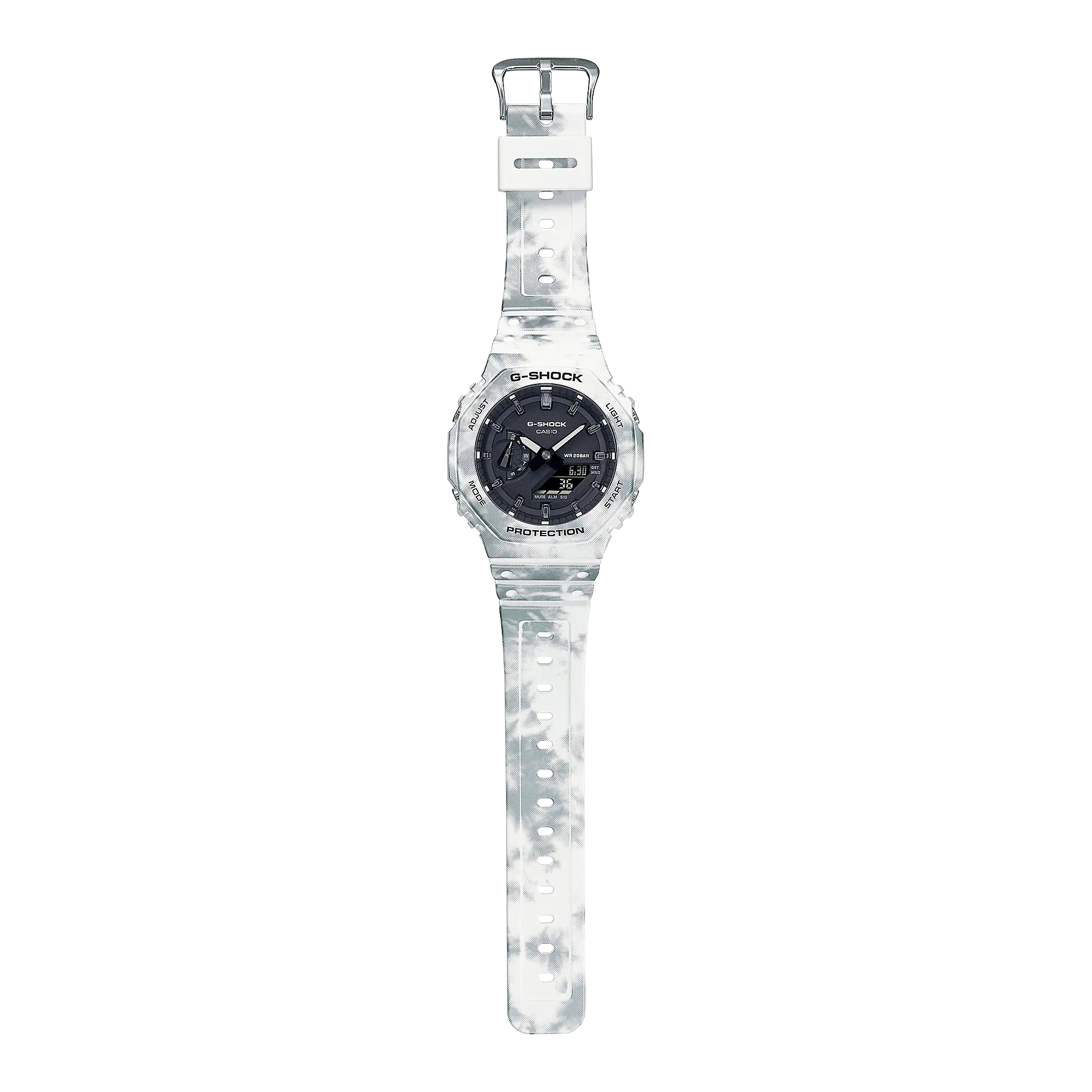 G-Shock  Digital Analog White Snow Band Watch GAE2100GC-7A