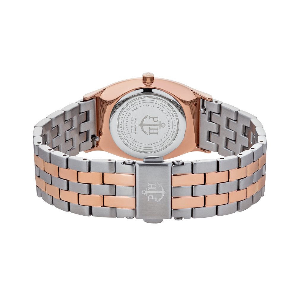Paul Hewitt Modern Edge Silver Sunray Two-Tone Watch