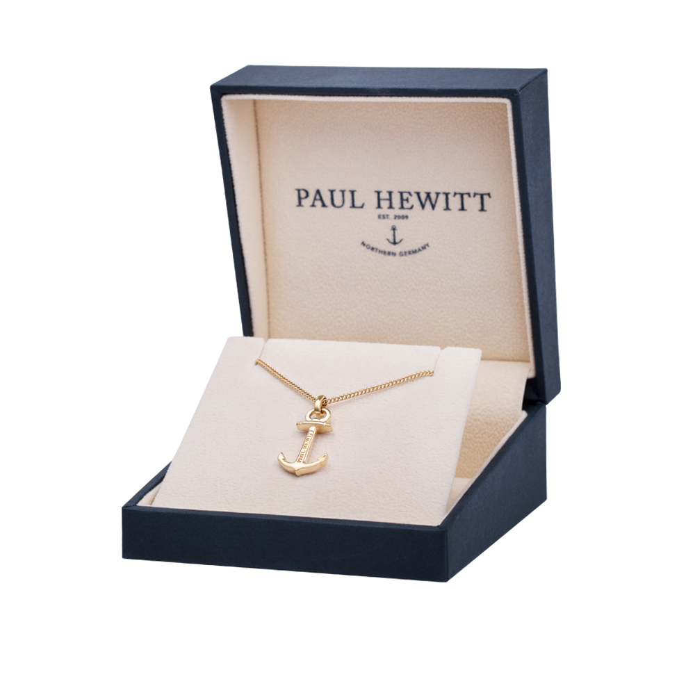 Paul Hewitt Anchor Spirit Gold Necklace