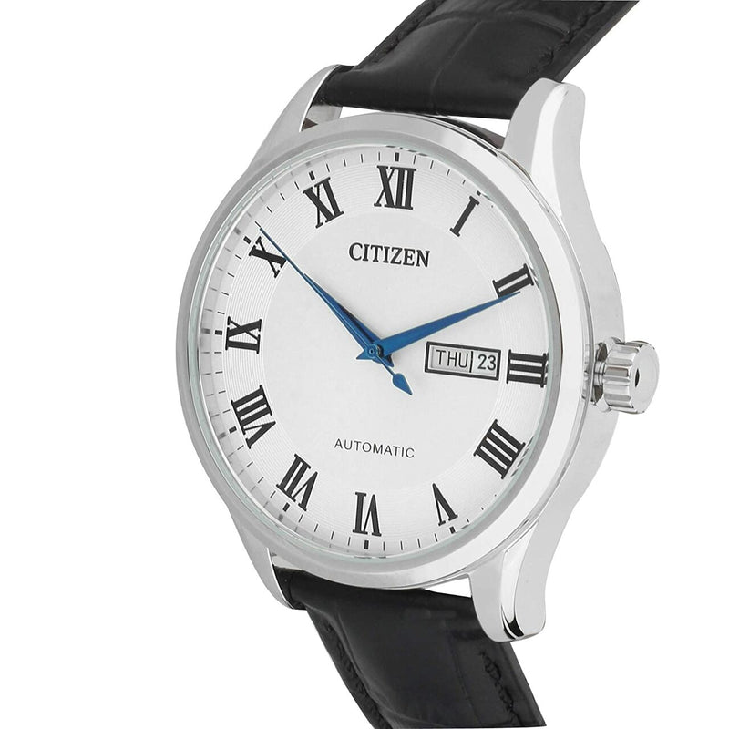 Citizen Automatic Black Leather Men's Watch NH8360-12A