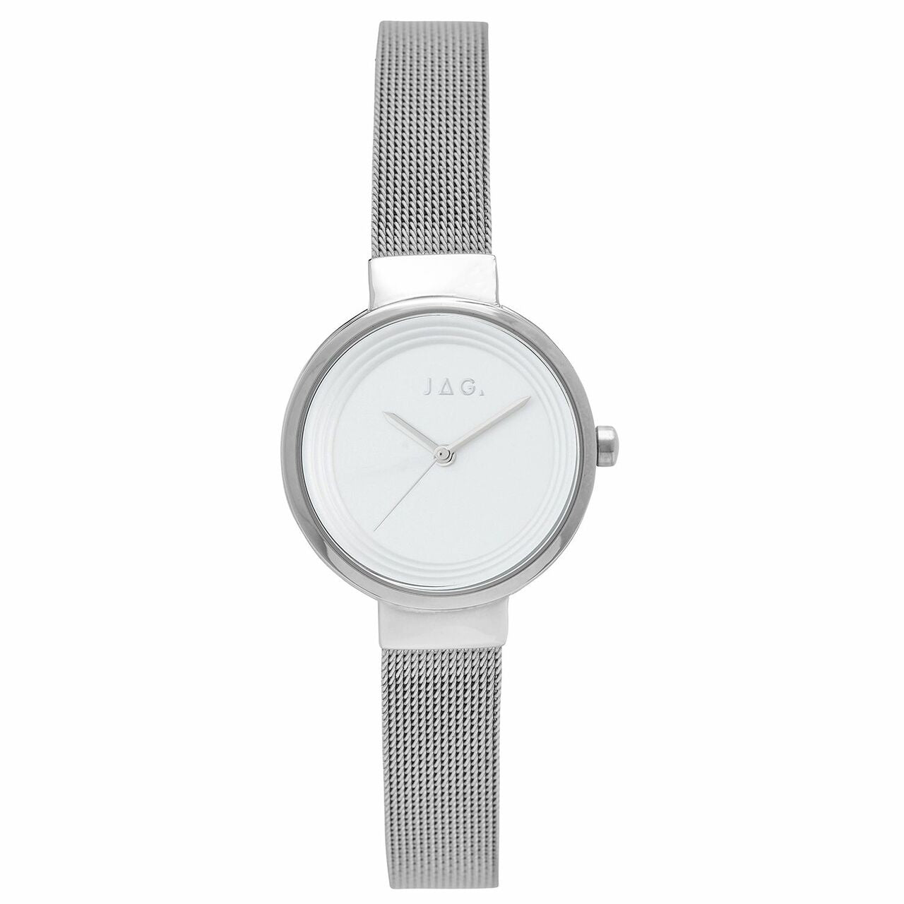Jag Chloe White Matt Dial Silver Bracelet Womens Watch