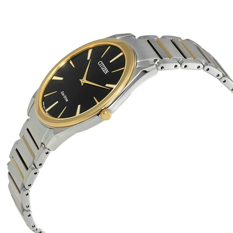 Citizen Stilleto Black Guilloche Dial Mens Watch