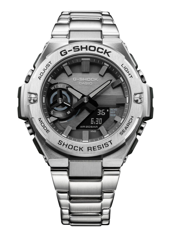 G-Shock G-Steel 太阳能不锈钢表带手表 GSTB500D-1A1