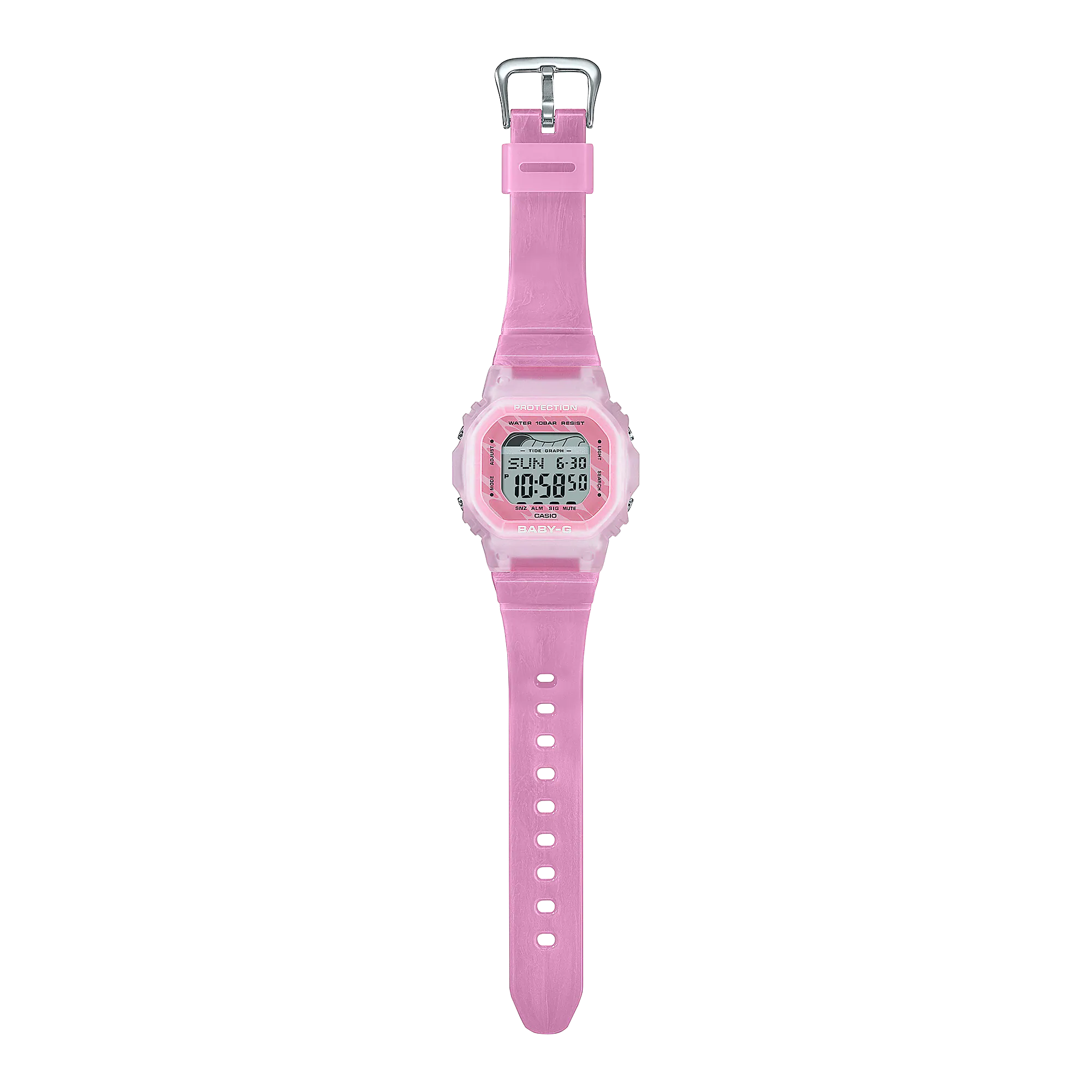 Baby-G Glide Digital Pink Resin Band Watch BLX565S-4D