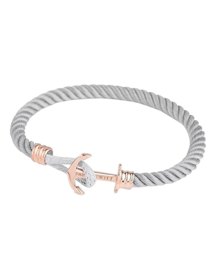 Paul Hewitt Phrep Lite Nylon Rose Gold / Grey Bracelet - S