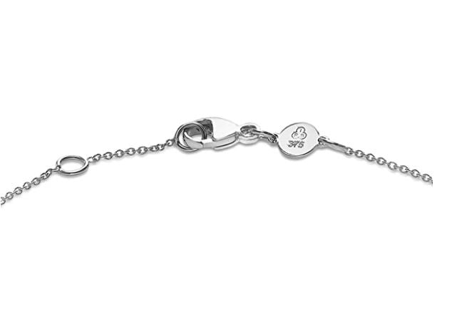 9K White Gold Solid Mini Disc Bracelet 18cm+1cm