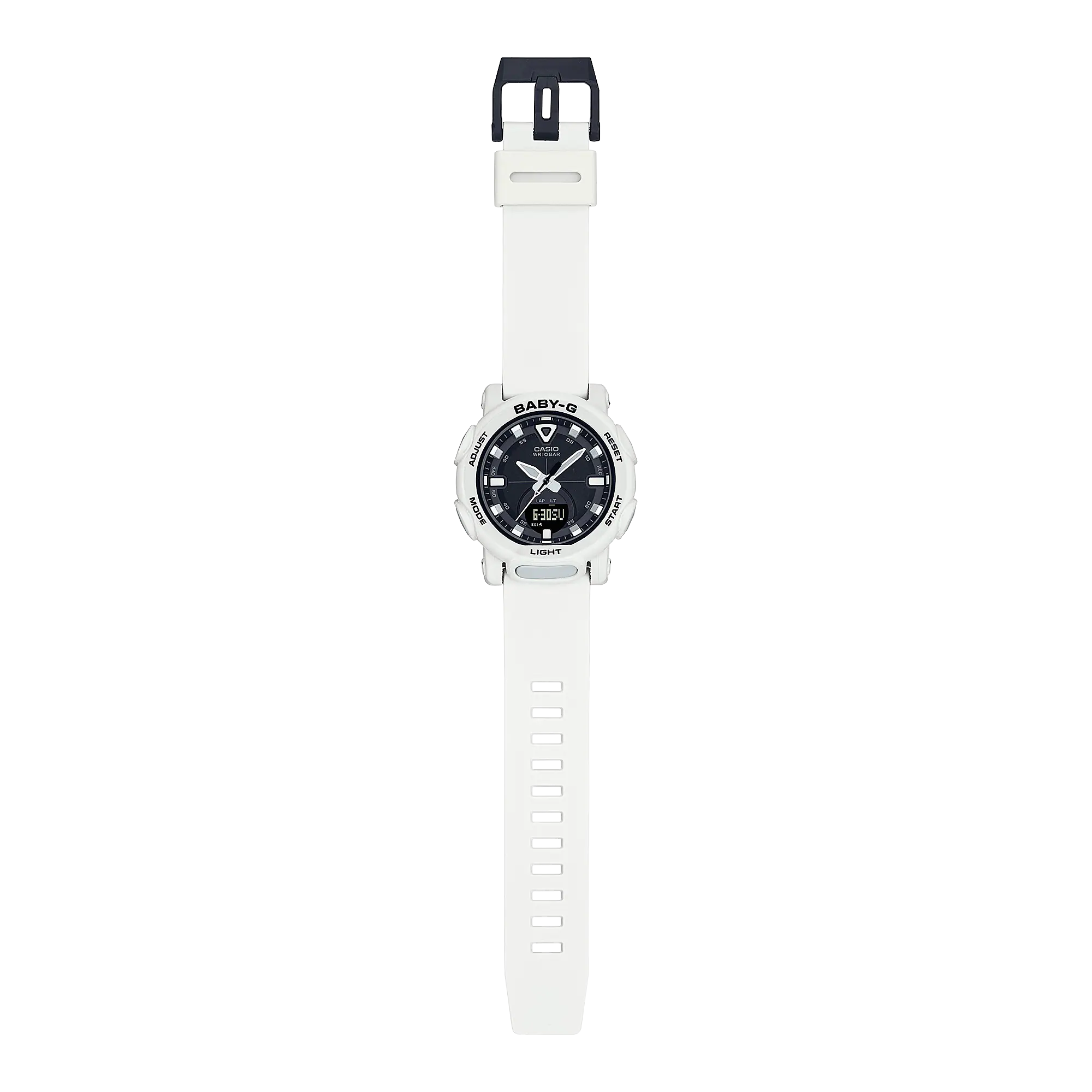 Baby-G Digital Analog White Resin Band Watch BGA310-7A2