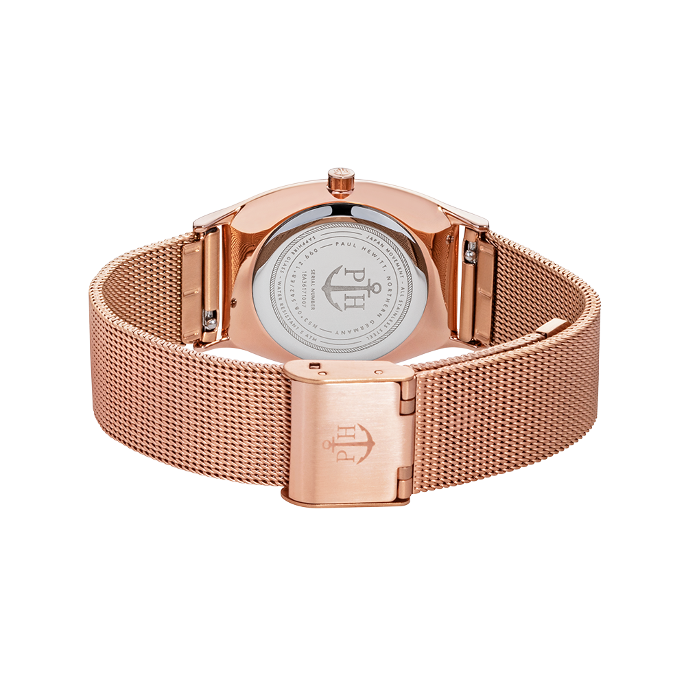 Paul Hewitt Modern Edge Black Sunray Gold Watch